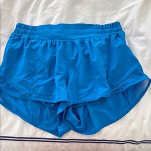 Lululemon Athletica Blue Athletic Shorts with Moisture-Wicking Fabric